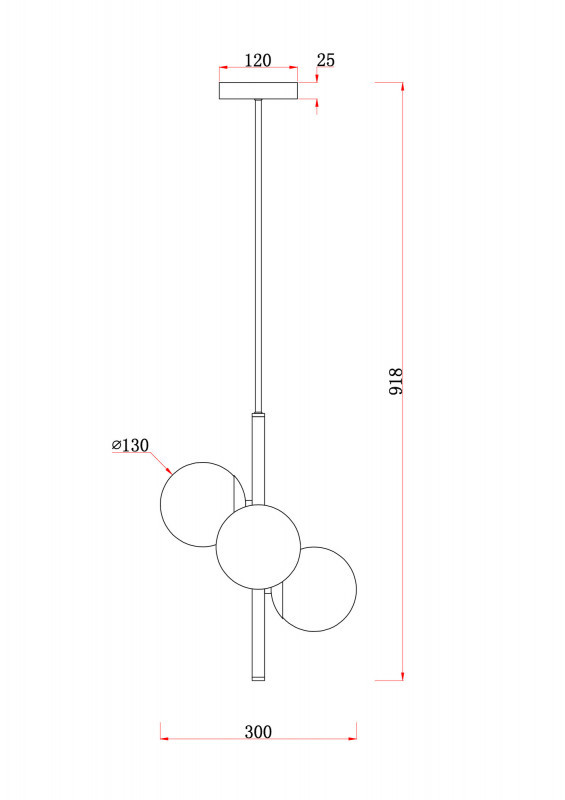 Люстра на штанге Freya FR5199PL-03BS
