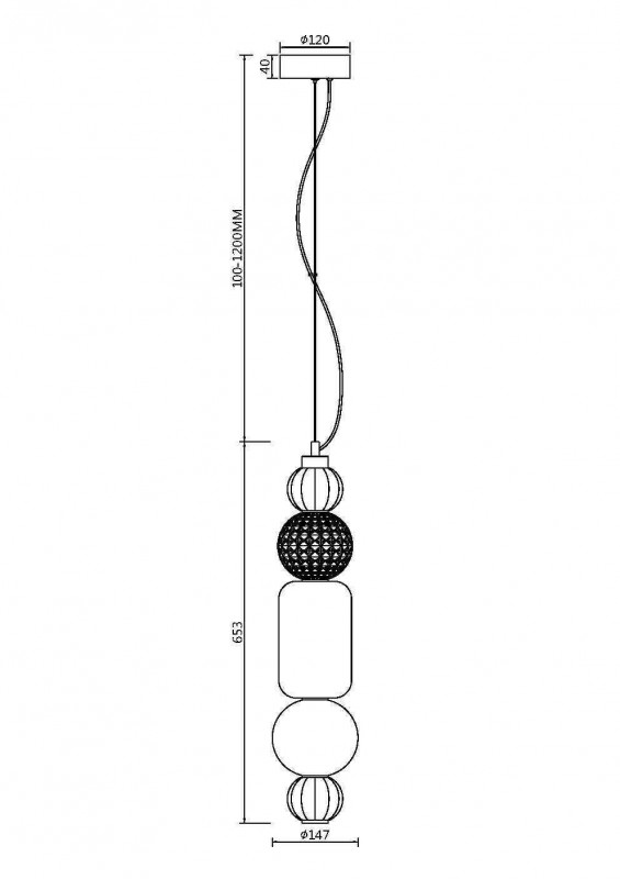Подвесная люстра Maytoni P069PL-L35G3K